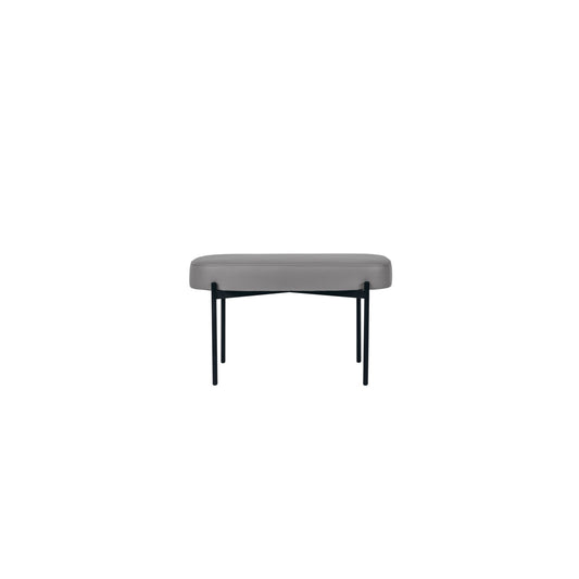 Paperflow Sitzbank GAIA 79 x 45,5 x 42 cm (B x H x T) Werkstoff des Bezuges: Kunstleder (79 % PVC, 21 % PES) Material der Sitzfläche: Spanplatte mausgrau