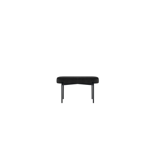 Paperflow Sitzbank GAIA 79 x 45,5 x 42 cm (B x H x T) Werkstoff des Bezuges: Samt (100 % Polyester) Material der Sitzfläche: Spanplatte schwarz