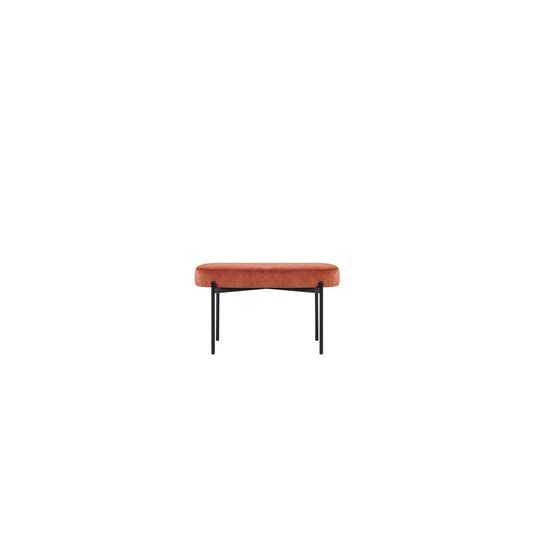 Paperflow Sitzbank GAIA 79 x 45,5 x 42 cm (B x H x T) Werkstoff des Bezuges: Samt (100 % Polyester) Material der Sitzfläche: Spanplatte rost