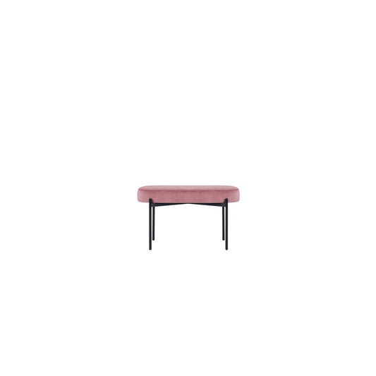 Paperflow Sitzbank GAIA 79 x 45,5 x 42 cm (B x H x T) Werkstoff des Bezuges: Samt (100 % Polyester) Material der Sitzfläche: Spanplatte rose