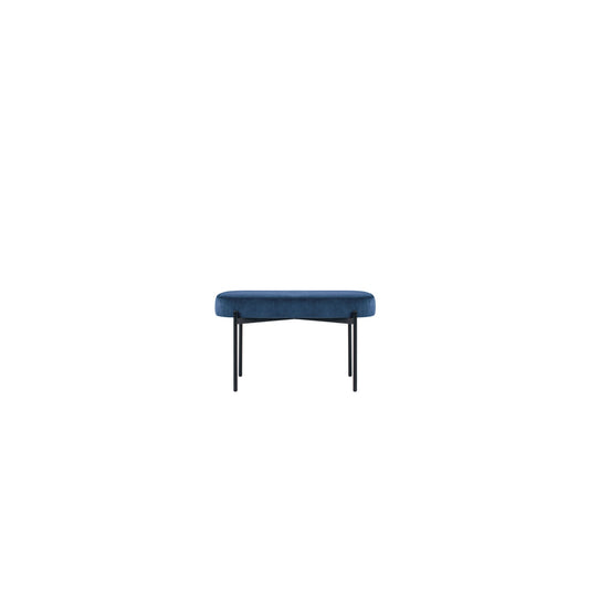 Paperflow Sitzbank GAIA 79 x 45,5 x 42 cm (B x H x T) Werkstoff des Bezuges: Samt (100 % Polyester) Material der Sitzfläche: Spanplatte blau