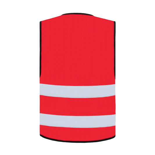 korntex Warnweste Dortmund S reflektierend Klettverschlüsse 100 % Polyester rot