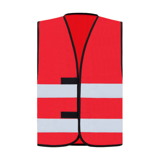 korntex Warnweste Dortmund XL reflektierend Klettverschlüsse 100 % Polyester rot