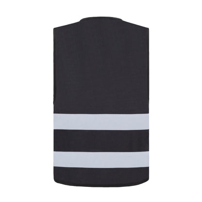 korntex Warnweste Dortmund S reflektierend Klettverschlüsse 100 % Polyester schwarz