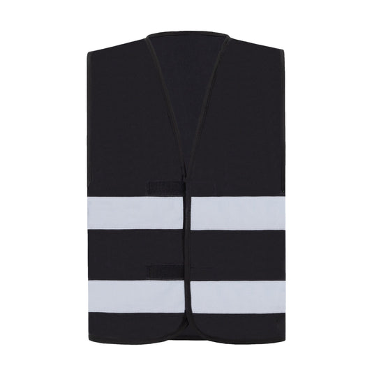korntex Warnweste Dortmund S reflektierend Klettverschlüsse 100 % Polyester schwarz