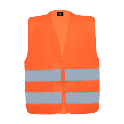 korntex Warnweste Aarhus S reflektierend Klettverschluss 100 % Polyester signal-orange