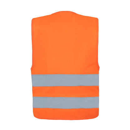 korntex Warnweste Aarhus XXS reflektierend Klettverschluss 100 % Polyester signal-orange