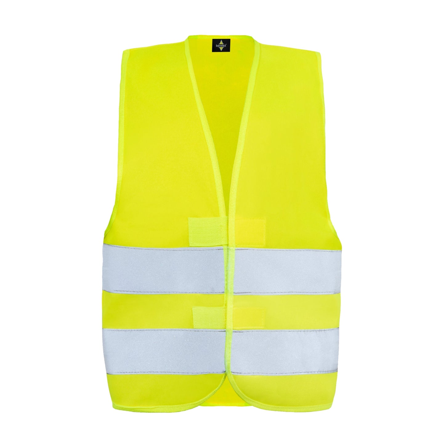 korntex Warnweste Aarhus XXS reflektierend Klettverschluss 100 % Polyester signal-gelb