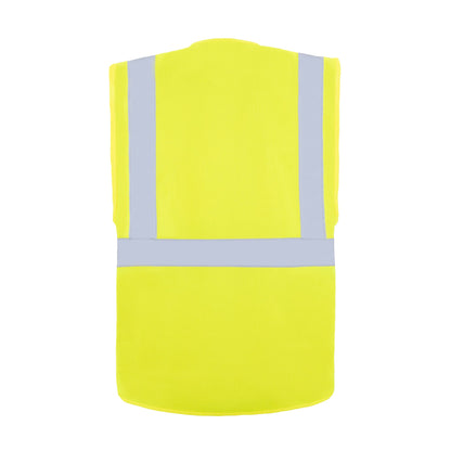 korntex Warnweste Hamburg Comfort fit XXL reflektierend Reißverschluss 100 % Polyester signal-gelb
