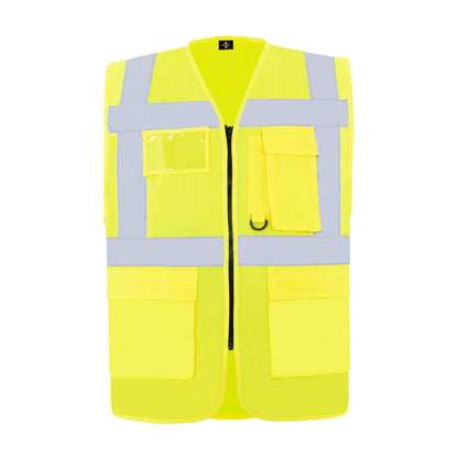 korntex Warnweste Hamburg Comfort fit XXL reflektierend Reißverschluss 100 % Polyester signal-gelb