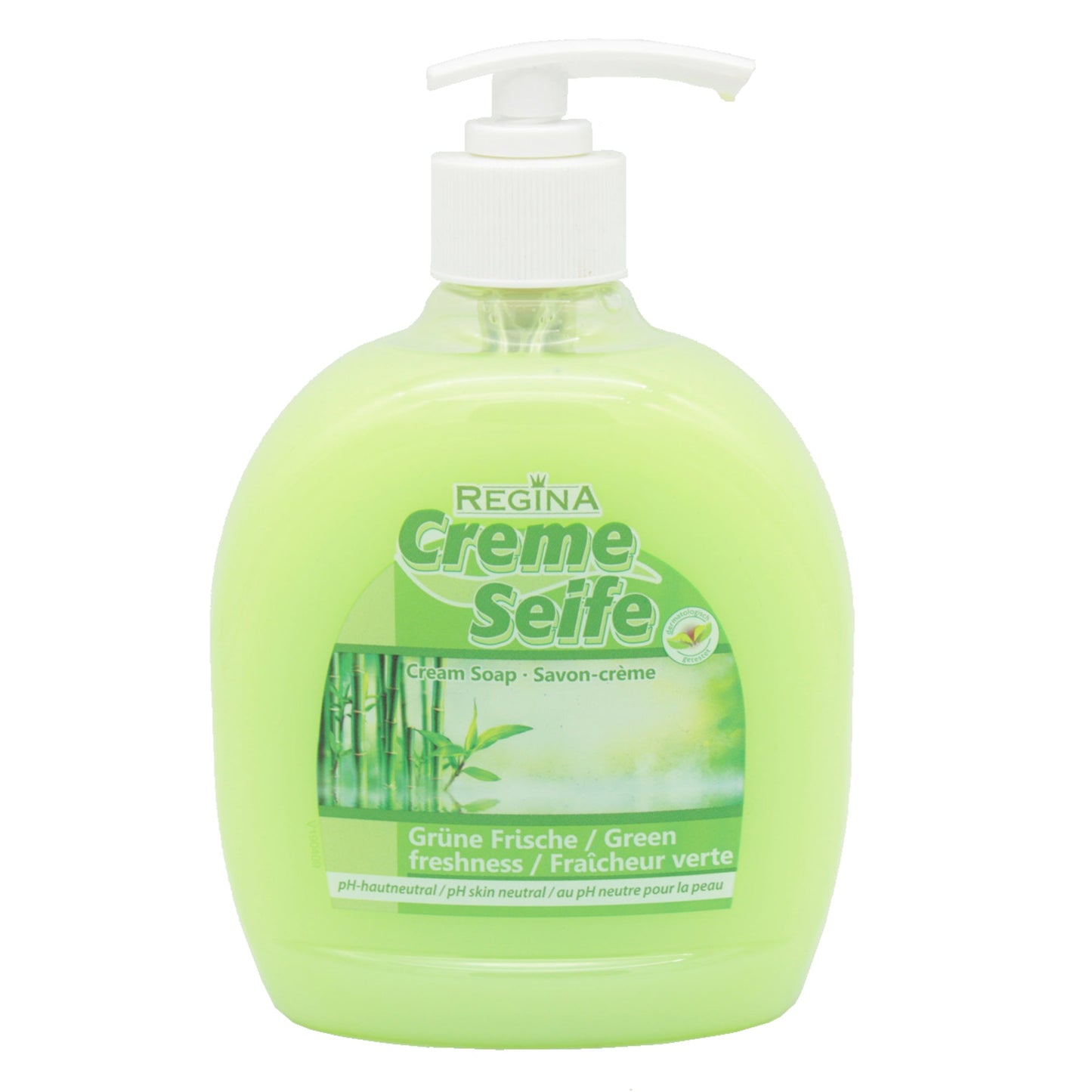 Regina Flüssigseife Grüne Frische Ausführung des Behälters: Pumpflasche Material des Behälters: Kunststoff 0,5l