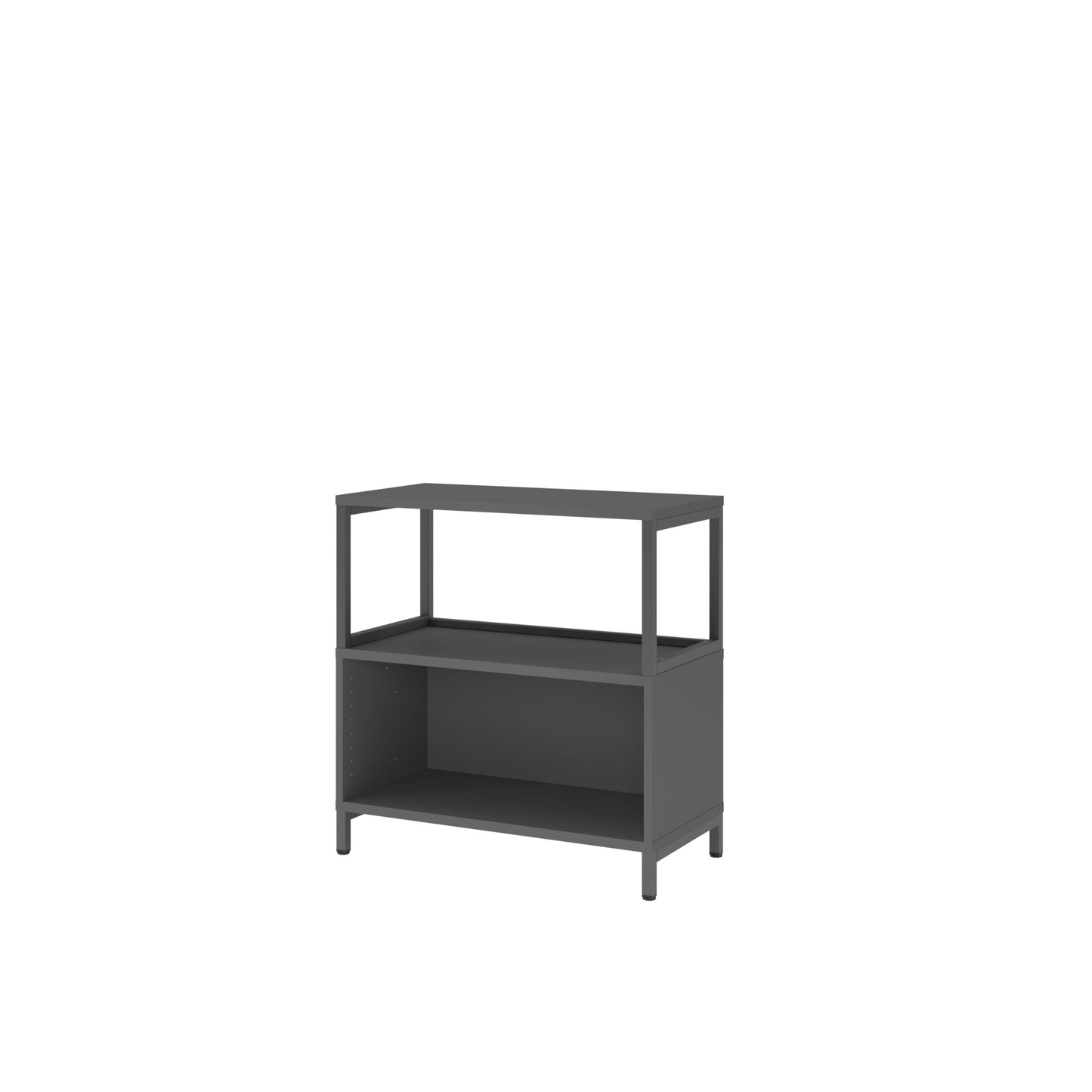 Hammerbacher Regal FlexWall 800 x 828 x 400 mm (B x H x T) 28kg Holz graphit