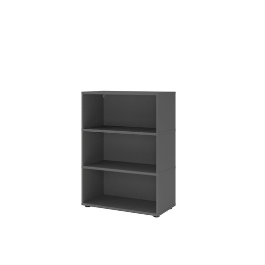 Hammerbacher Regal FlexWall 800 x 1.100 x 400 mm (B x H x T) 28kg Holz graphit