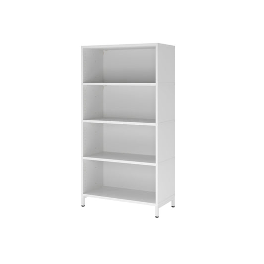Hammerbacher Regal FlexWall 800 x 1.532 x 400 mm (B x H x T) 28kg Holz weiß