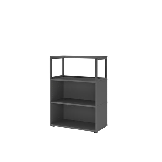 Hammerbacher Regal FlexWall 800 x 1.100 x 400 mm (B x H x T) 28kg Holz graphit
