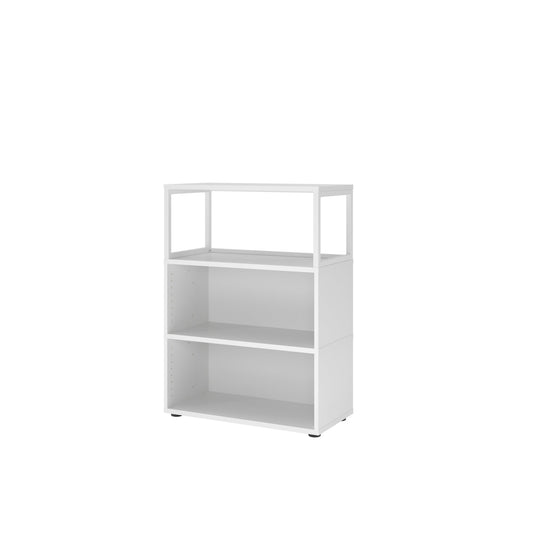 Hammerbacher Regal FlexWall 800 x 1.100 x 400 mm (B x H x T) 28kg Holz weiß