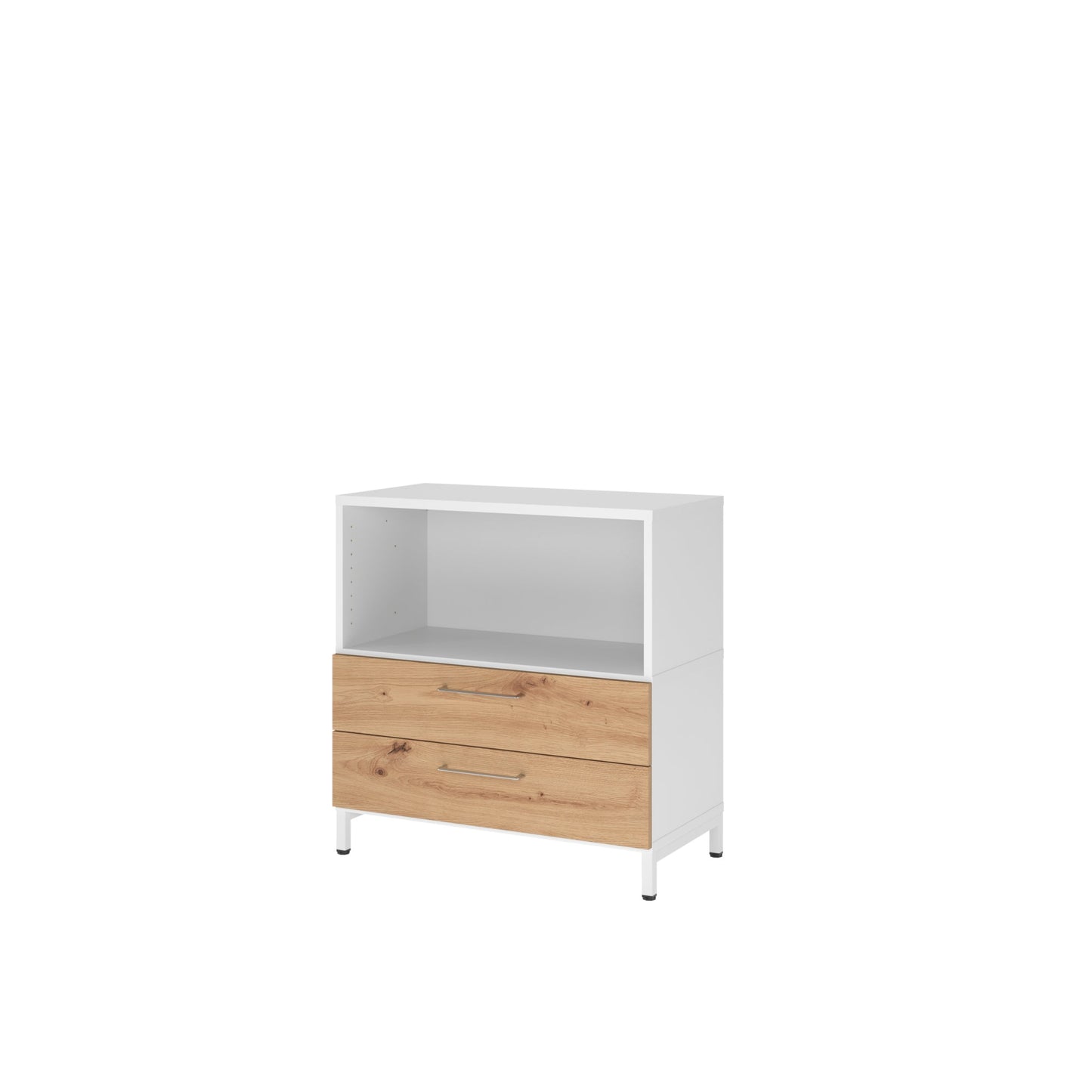 Hammerbacher Regal FlexWall 800 x 828 x 417 mm (B x H x T) 28kg Holz weiß