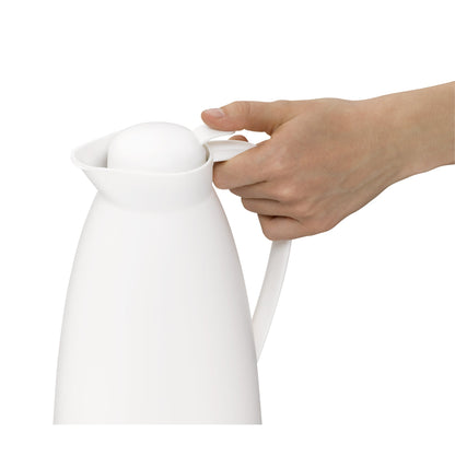 alfi Isolierkanne Eco 1l Kunststoff weiß