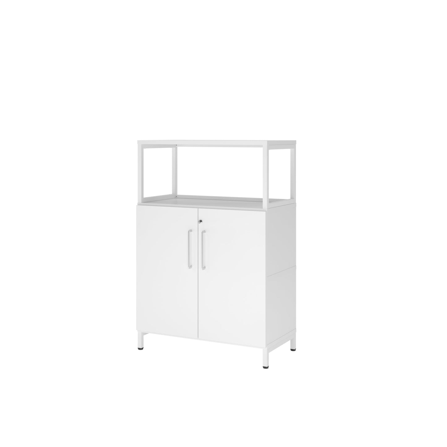 Hammerbacher Regalschrank FlexWall 800 x 1.180 x 417 mm (B x H x T) Flügeltür ohne Rollen Holz