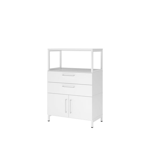 Hammerbacher Regalschrank FlexWall 800 x 1.180 x 417 mm (B x H x T) Flügeltür ohne Rollen Holz