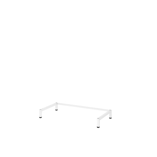 Hammerbacher Sockel Regal FlexWall 798 x 102 x 398 mm (B x H x T) Stahl weiß