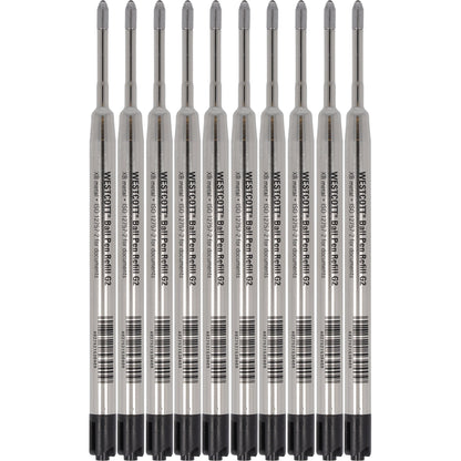 Westcott Großraummine 0,7mm XB schwarz ISO 12757-2 dokumentenecht 10 St./Pack.