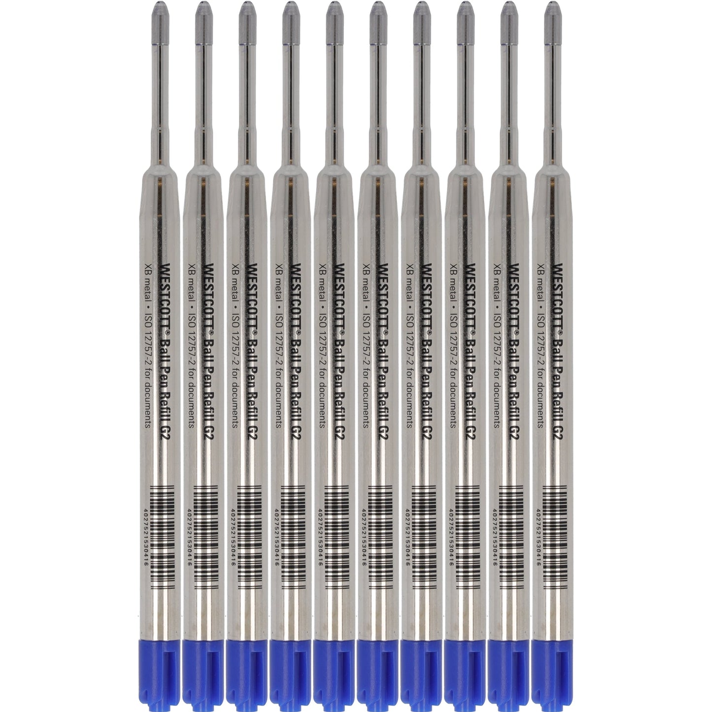 Westcott Großraummine 0,7mm XB blau ISO 12757-2 dokumentenecht 10 St./Pack.