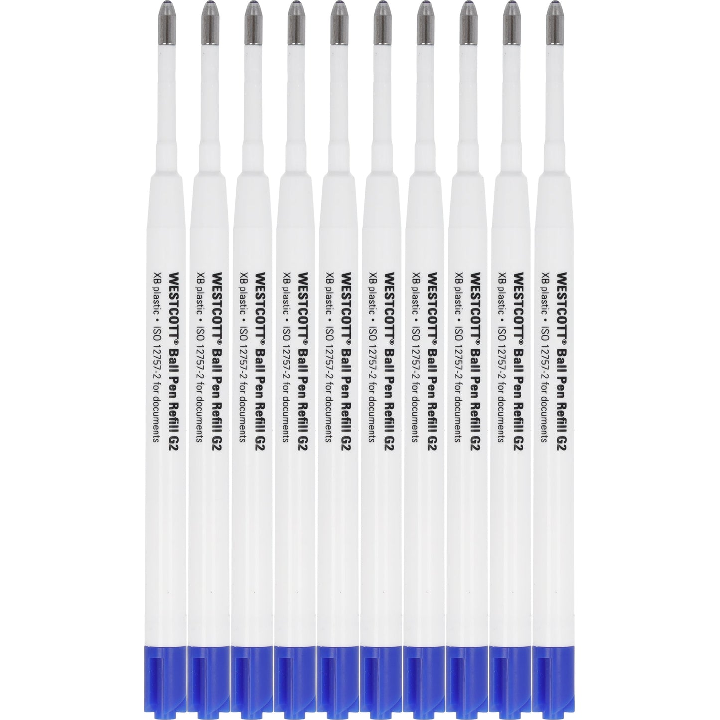 Westcott Großraummine 0,7mm XB blau ISO 12757-2 dokumentenecht 10 St./Pack.