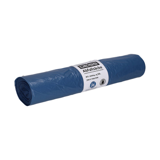 STANDARD Müllsack 70 x 100 cm (B x H) 29µm 120l LDPE, 98 % recycelt blau 25 St./Pack.