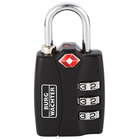 BURG-WÄCHTER Kofferschloss TSA 78 30 Zahlenkombinationsschloss 30,8 x 58,8 x 13,9 mm (B x H x T) Zink-Druck-Guss schwarz