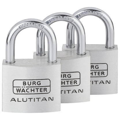 BURG-WÄCHTER Vorhangschloss TRIO 770 40 SB Zylinderschloss 23,5mm Aluminium