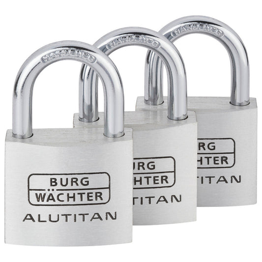 BURG-WÄCHTER Vorhangschloss TRIO 770 40 SB Zylinderschloss 23,5mm Aluminium