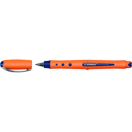 STABILO® Tintenroller worker®+ fine 0,3mm blau Rundspitze nicht dokumentenecht