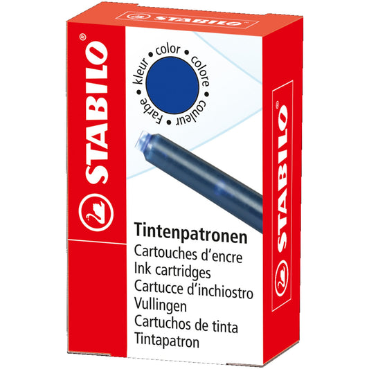 STABILO® Tintenpatrone beYou! Standardtintenpatrone löschbar königsblau 6 St./Pack.
