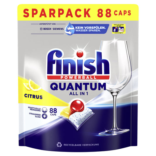 FINISH Spülmaschinentabs Quantum All in 1 Citrus 3249526 88St