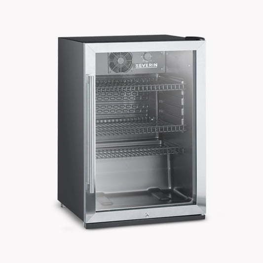 SEVERIN Kühlschrank FKS 8840 54,5 x 84 x 54 cm (B x H x T) C 358 kWh/Jahr 118l schwarz/silber