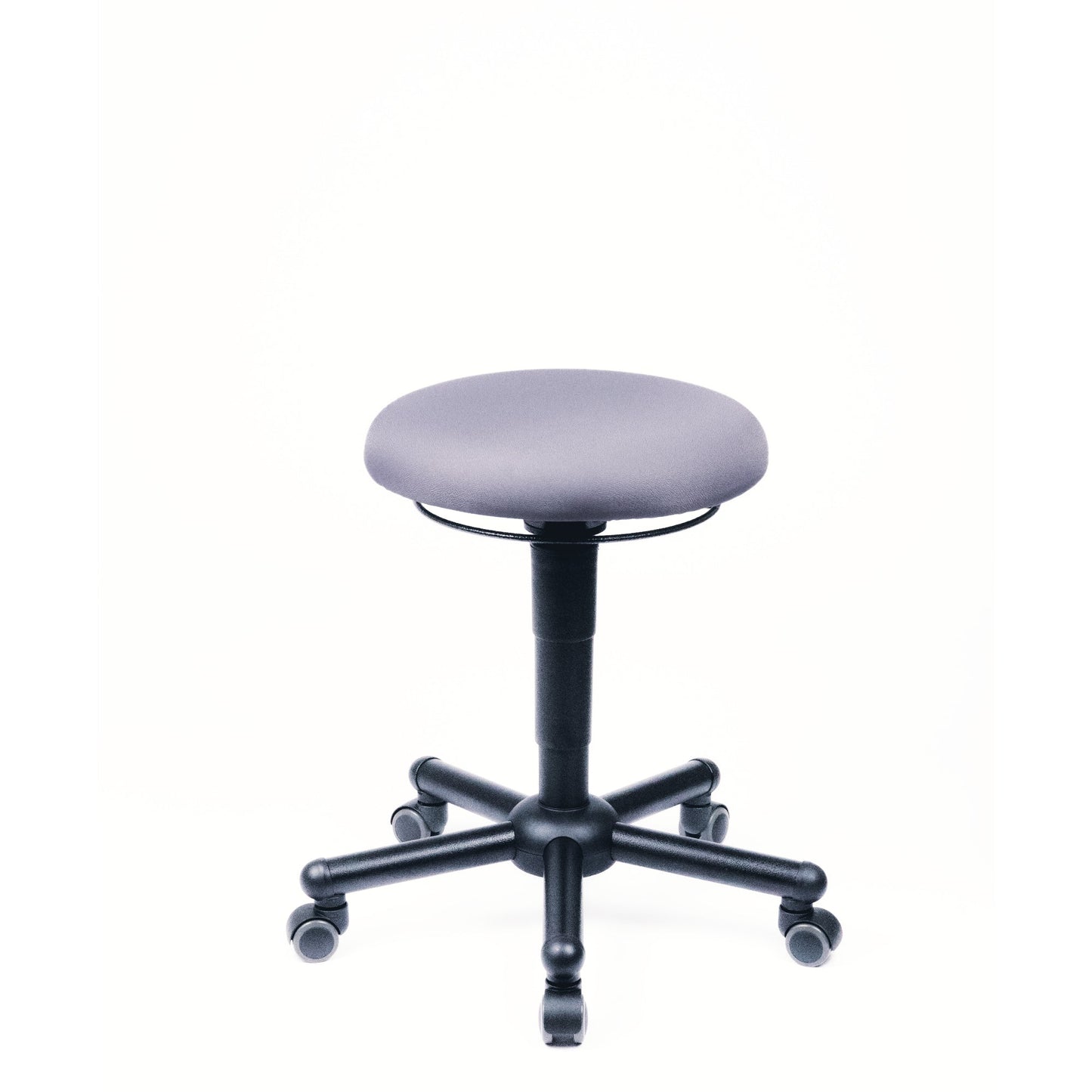 meychair Sitzhocker Assistant Pro A19 XXL Rundsitz grau Farbe des Fußkreuzes: schwarz