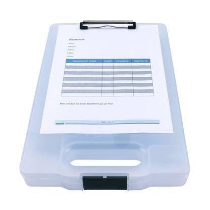GENIE® Klemmbrett CL 900 25 x 40,8 x 4,6 cm (B x H x T) DIN A4 Kunststoff transparent