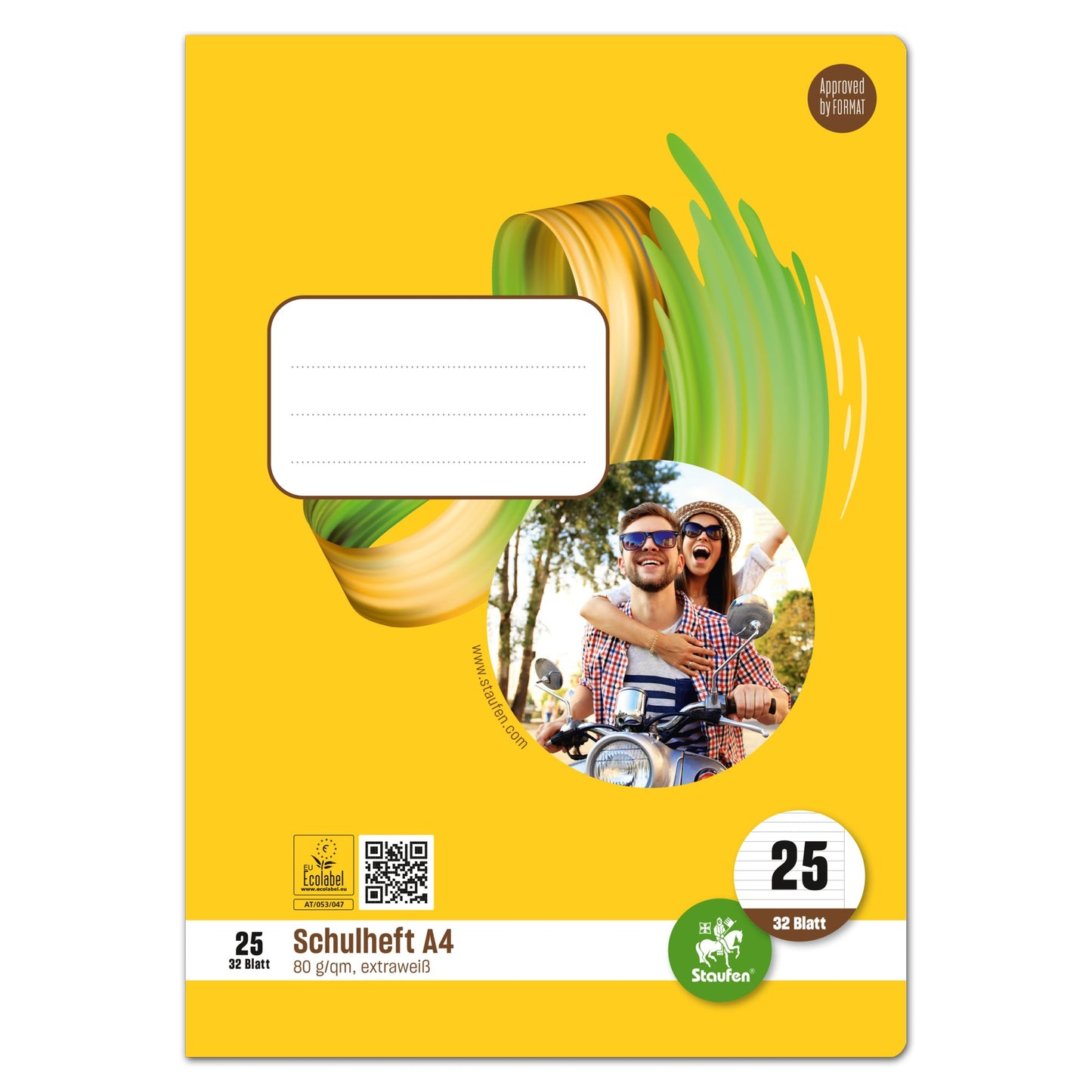 Staufen Schulheft Style DIN A4 liniert mit Rand 25 32 Bl.