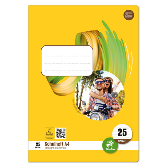 Staufen Schulheft Style DIN A4 liniert mit Rand 25 32 Bl.