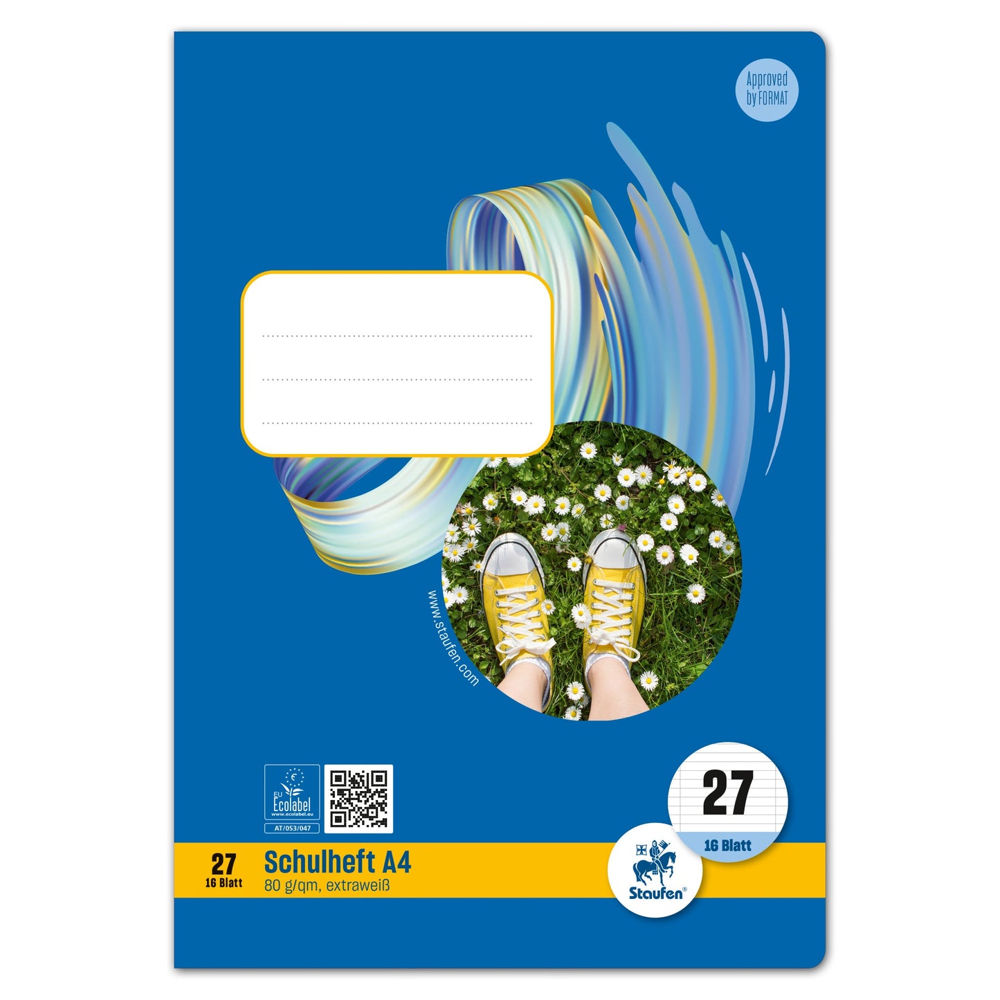 Staufen Schulheft Style DIN A4 liniert mit Rand innen/außen 27 16 Bl.