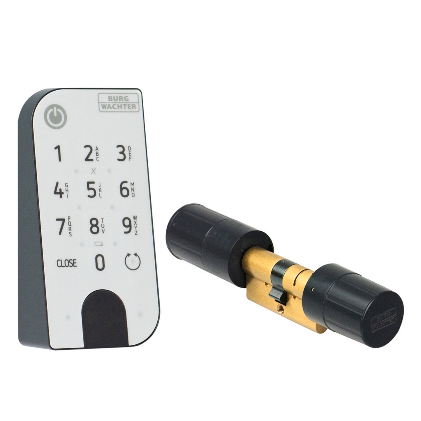 BURG-WÄCHTER Türschloss ENTRY Home 5001 PIN für Türstärke: bis 118mm 4m iOS, Android universell Batterie