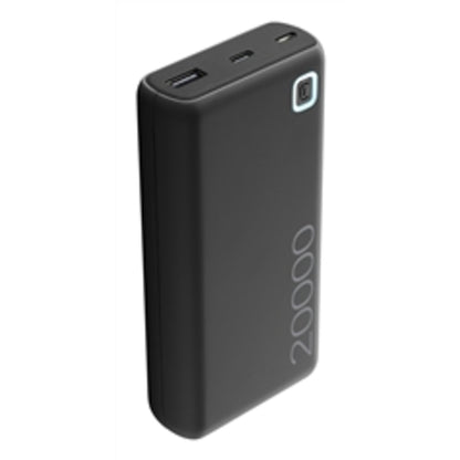 cellularline Powerbank ESSENCE Eingang: Mico-USB-B, USB-C, Ausgang: USB-A inkl. USB-C-Kabel schwarz
