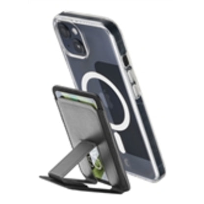 cellularline Kartenhalter POCKET STAND MAG Kunstleder schwarz