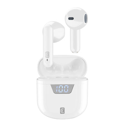 cellularline Kopfhörer SEEK In-Ear Smartphones Akku inkl. Ladegehäuse, USB-C-Kabel weiß
