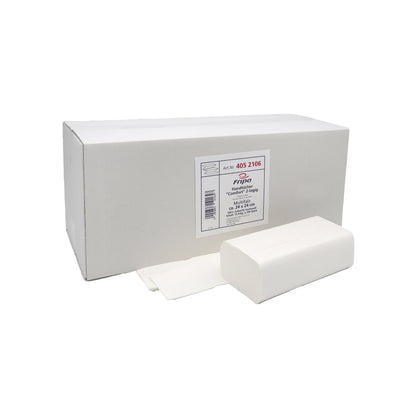 Fripa Papierhandtücher COMFORT 24 x 24 cm (B x L) 100 % Zellstoff hochweiß 15 x 150 Bl./Pack.