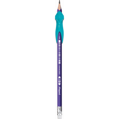 Maped Bleistiftset 2 x Bleistifte, 1 x Schreiblernhilfe HB blau, lila, türkis