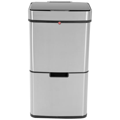 Hailo Abfalleimer Öko Vario XL 50l Edelstahl edelstahl 3 Sortierfächer