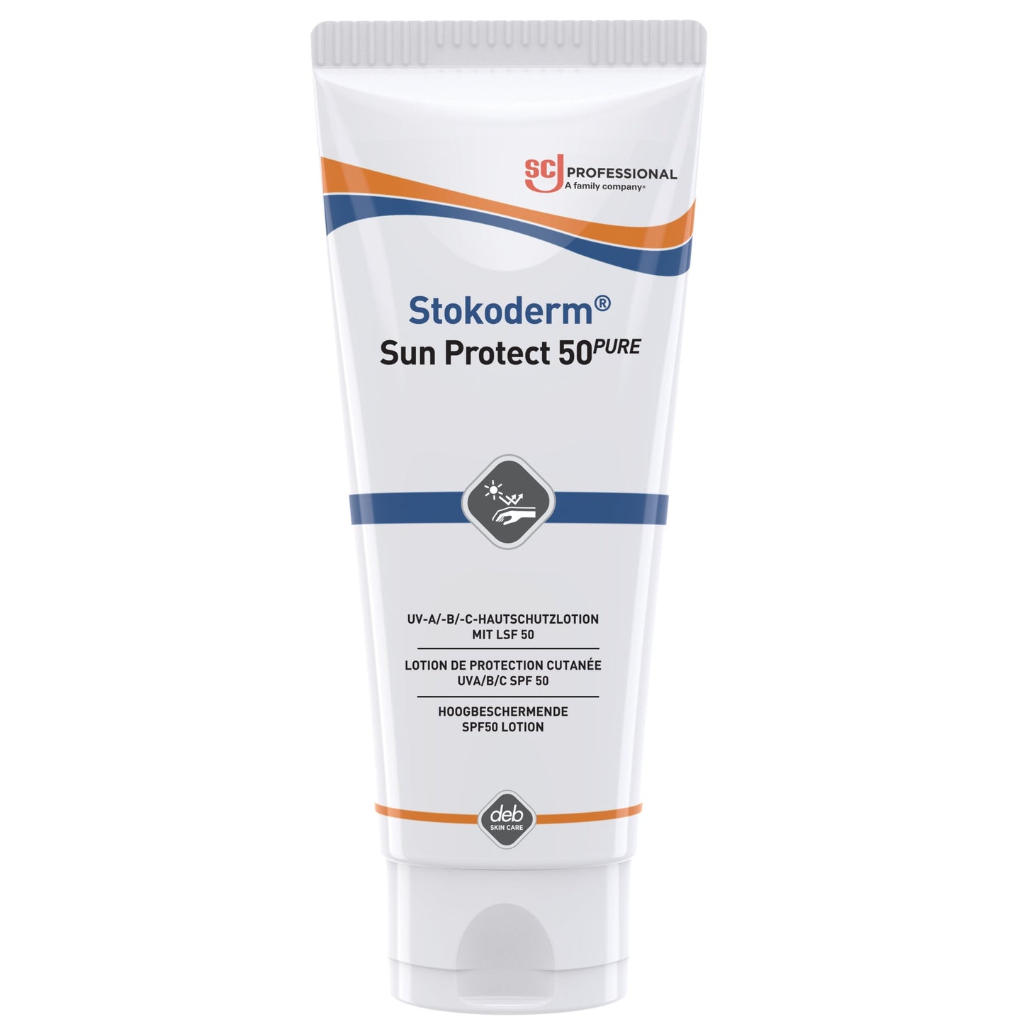 SC Johnson PROFESSIONAL Sonnenschutzmittel Stokoderm® SUN PROTECT 50 PURE 50 wasserfest nicht parfümiert silikonfrei Kunststoff 0,1l