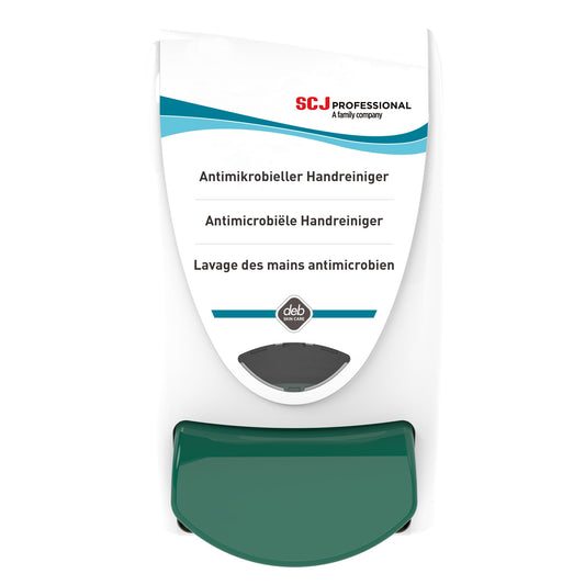 SC Johnson PROFESSIONAL Hautschutzspender Proline Antimikrobiell 13,2x23,5 x 11,7 cm (B x H x T) 1l nachfüllbar Kunststoff weiß/grün